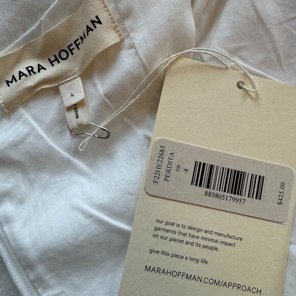 Mara Hoffman White Linen Perdita Dress - Picture 5 of 12